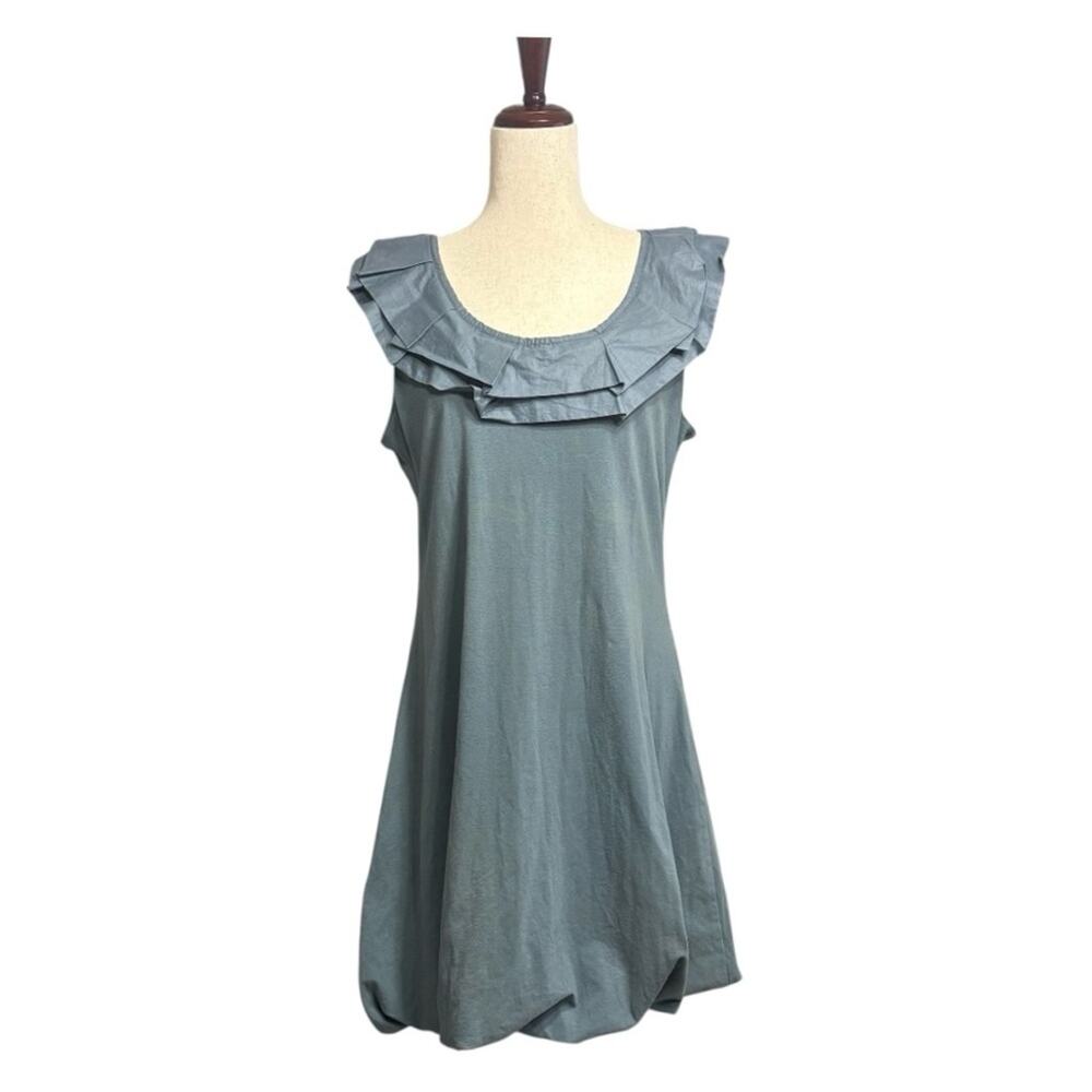 Mais il est où le soleil? Blue Sleeveless Dress Size Medium O0294